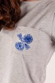T-shirt szary z haftem wilanowskim