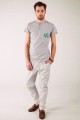 T-shirt szary z haftem hrubieszowskim