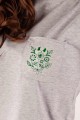 T-shirt szary z haftem bamberskim