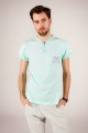 T-shirt miętowy z haftem bamberskim