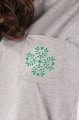 T-shirt szary z haftem krakowskim