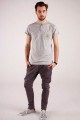 T-shirt szary z haftem wielkopolskim