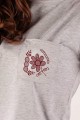 T-shirt szary z haftem górnośląskim