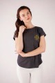 T-shirt grafitowy z haftem krakowskim