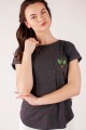 T-shirt grafitowy z haftem mazowieckim