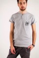 T-shirt szary z haftem górnośląskim