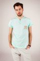 T-shirt miętowy z haftem bamberskim