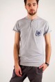 T-shirt szary z haftem górnośląskim