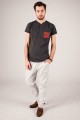 T-shirt grafitowy z haftem rzeszowskim