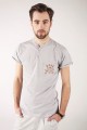 T-shirt szary z haftem bamberskim