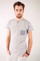 T-shirt szary z haftem kieleckim
