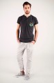 T-shirt grafitowy z haftem mazowieckim