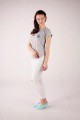T-shirt szary z haftem kurpiowskim