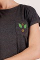 T-shirt grafitowy z haftem mazowieckim