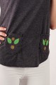 T-shirt grafitowy z haftem mazowieckim
