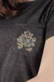 T-shirt grafitowy z haftem hrubieszowskim
