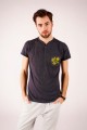 T-shirt grafitowy z haftem wilanowskim
