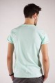 T-shirt miętowy z haftem mazowieckim