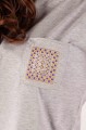 T-shirt szary z haftem kieleckim