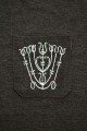 T-shirt grafitowy z haftem spiskim